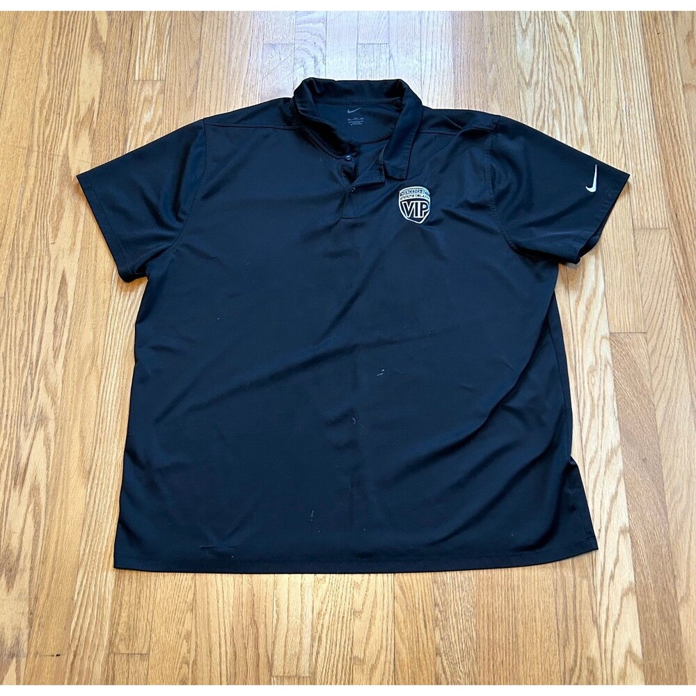 Nike Mercedes Benz BV6042 Dry Essential Solid Black Polo